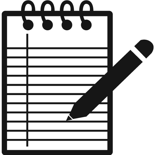 Icono de Libreta y Lápiz